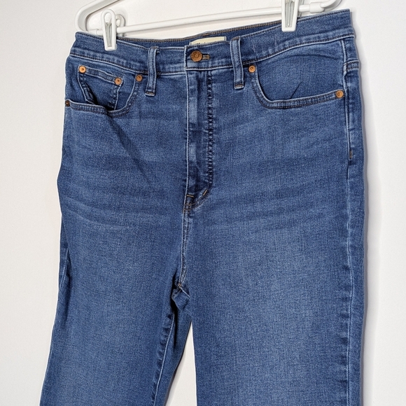 Madewell Medium Wash Blue Denim Skinny Flare Jean 31T - Picture 2 of 15